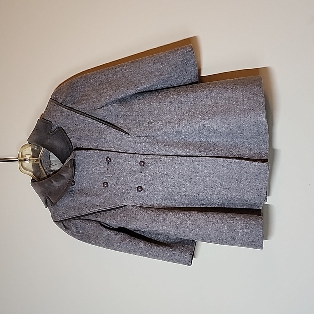 Vintage Rothchild wool blend double breasted peacoat and hat Size 4  NEVER WORN